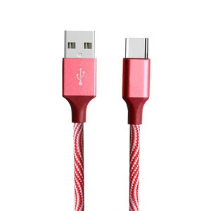 Type c usb-c 3.1 charger cable braided usb c 3.1 fast charging cable for huawei mate10 for samsung s8