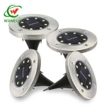 Underground Light 8 LED Solar Power Buried Light IP65 Waterproof Ground Street Light