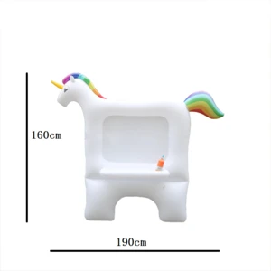 Unicorn shape Inflatable Outdoor Adventure Easel for Kids