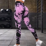 Unique Workout Clothes Tie Dye Scrunch Butt Lifting Gym Fitness Leggings Quick Dry And Seamless womens Yoga Pants