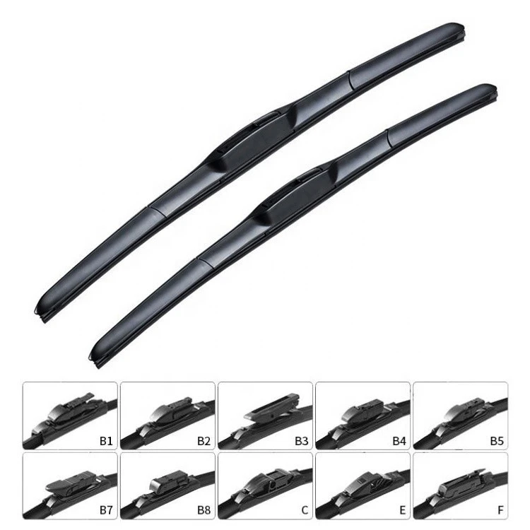Universal hybrid three paragraph type car windshield wiper blade 12/13/14/15/16/17/18/19/20/21/22/23/24/26/28 inches