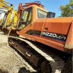 used crawler excavator  DH220lLC-7  in stock construction machine cheap price good condition
