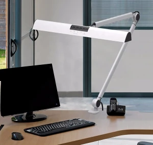 UYLED Luxury 110V-240V Voltage Wide Bi-color Emitting LED Table Lamp Reading Light UY-A509 Eye Protection Office Desk Lamp