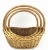 Import valentine handmade wicker baskets for gifts with handles from China