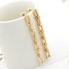 V&amp;R schmuck Gold jewelry Plated Open Chain Link Tassel Fringe Drop Dangle Earrings