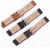 Watch accessories wholesale needle grain breathable calfskin leather watchband