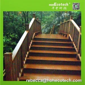 Water-proof composite wooden stairs for gardening