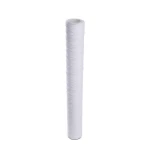 Water purification 5micron 10 micron  fiberglass PP depth 10 20 30 40 inch string wound filter cartridge for sediment filtration