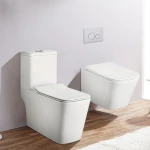 Watermark easy-cleaning ceramic wc toilet suites combination with wall hung toilet/bidet