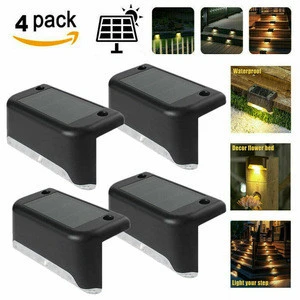 Waterproof 4/8/12pcs Solar Powered LED Deck Lights Outdoor Garden Path Stairs Fence Lamp