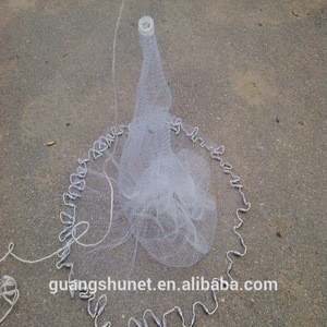 We manufacture is drawstring throw cast net/Frisbee Fishing Net/Lead Sinker Bait Nets