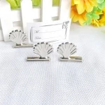 Wedding accessory Silver Plated Shell Place Card Holder bachelor party Supplies