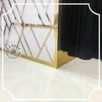 Wedding furniture gold led bar counter table for sale