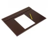 welcome OEM factory price black desk pad leather with stitching