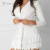 white office long sleeve women advanced apparel dresses