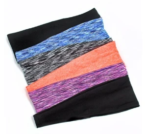 Wholesale 2024 Double Layer Yoga Dance Fitness Headband Sweat Absorbing Women Sports Elastic Hair Band