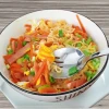 Wholesale 410 stainless steel salad fork spoon fruit noodle dual purpose fork spoon application family gathering picnic
