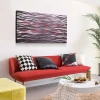 wholesale abstract 3D metal LED painting modern interior home wall arts decor handicrafts from China medium size