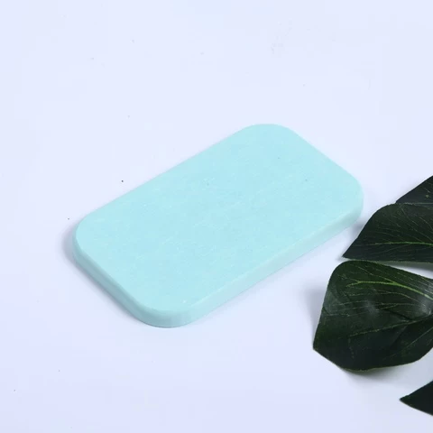 Wholesale anti-slip eco-friendly soap mat dry quickly diatomite soap dish diatomaceous earth soap mat