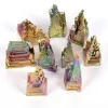 Wholesale beautiful rainbow bismuth specimen pyramid specimen crystal ore healing mineral