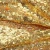 Import Wholesale Circular-Hole Black And Gold Sequin Fabric from China