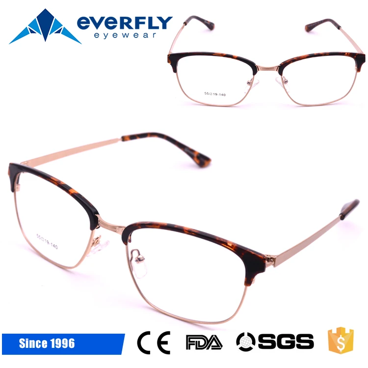 Wholesale Clear Handmade Custom Fashion Oblate glasses Frame naked glasses optical frames manufacturers in china