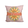 Wholesale custom 45*45 flower printed pillowcase rose smile  pastoral style sofa decorative seat cushion cover & pillow case