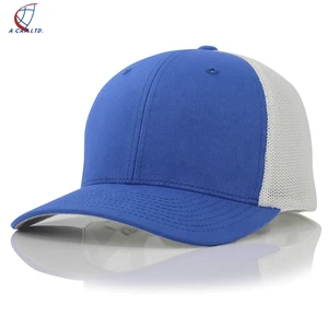 Wholesale Custom Baseball Hats No Minimum /New Design Elastic Sweatband Fitted Baseball Cap