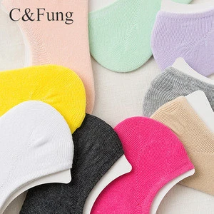 Wholesale custom cheap breathable women sock invisible cotton socks