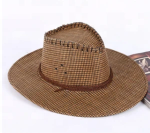Wholesale Custom Logo Straw Werstern Cowboy Hats