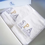 Wholesale Custom Luxury Cotton Spa Bath Towel With Logo