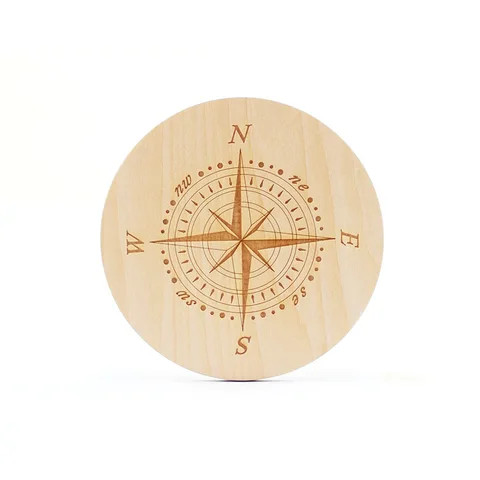 Wholesale custom wooden coasters for glasses Cork Wood Coasters