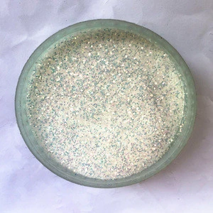 wholesale  Eco-friendly   iridescence transparent color polyester glitter powder for nail/body decoration