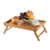 Wholesale food dinner wooden serving tray with handles
