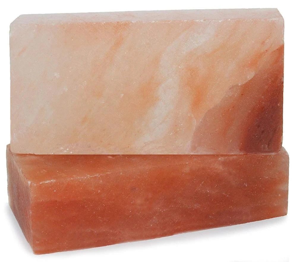 Wholesale Hand Crafted Natural Cut Himalayan Pink Rock Crystal Salt Brick Block Adhesive for Sauna Rooms Decoration Foot Detox
