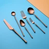 Wholesale High Quality 304 Flatware Set wedding Stainless Steel Rose gold cutlery