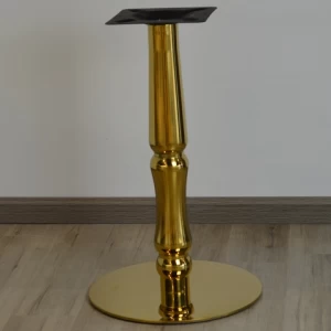 Wholesale Hotel Dining Table Golden Stainless Steel Table wrought iron table frame
