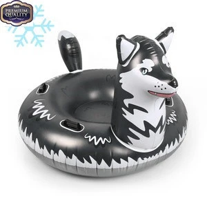 Wholesale Inflatable winter products sled toys custom towable sledding equipment Sledge Snow Tube Sled