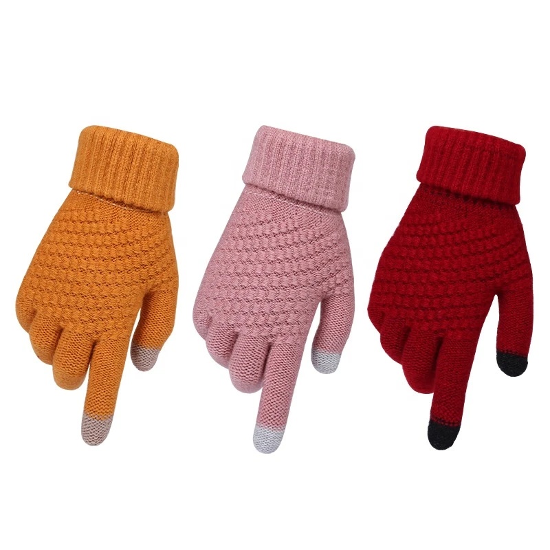 Wholesale Ladies Heat Cold Resistant Winter Gloves Warm Fashion Touch Screen Gloves Winter
