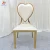Import Wholesale Luxury Furniture Gold Metal Heart Shape Event Banquet Wedding Chair For Hotel from China