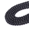 Wholesale Natural Gemstone Black Lava Beads in Loose Gemstone Lava Beads for Bracelet Making