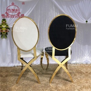 Wholesale party back round leather weeding chair weeding modern hotel chair