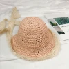 Wholesale price fashion beautiful women straw hat kid girl lace sun hat