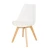 Wholesale price high quality colored  cafe plastic chairs  tulip hard pp dining chair with beech wood legs