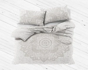 Wholesale queen size bedding bedspread 100% cotton handmade bedding set duvet cover
