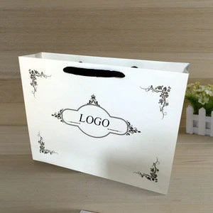 Wholesale recycled custom logo printed art paper shopping bag new design promotion luxury kraft paper gift bag