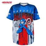 Wholesale short sleeve  sublimated printing custom softball jersey