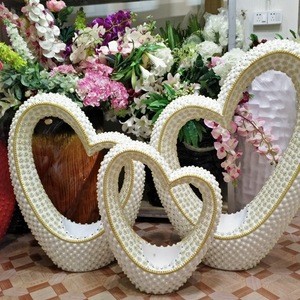 Wholesale Stylish Silver Tile Mosaic heart Decoration Tiled Centre, Large Magnesia Material