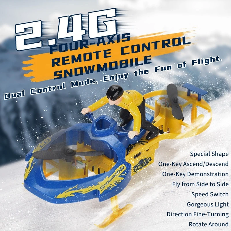 Wholesale toys 2.4g electric radio plastic toy drone remote control mini helicopter rc quadcopters snowmobile quadcopter