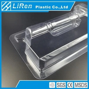 Wholesale Transparent Disposable Electronic Flashlight Storage Packaging Blister Plastic Tray